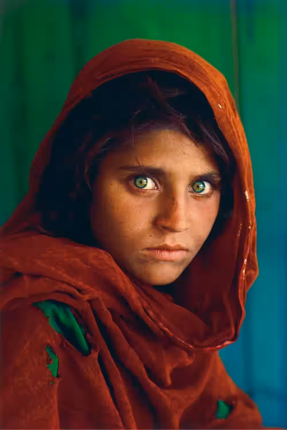 Steve McCurry's 1984 "Afghan Girl" photo of Sharbat Gula