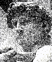 Image of Michaelangelo's David sourced from Wikipedia, converted to a random-dithered animation with 10 frames